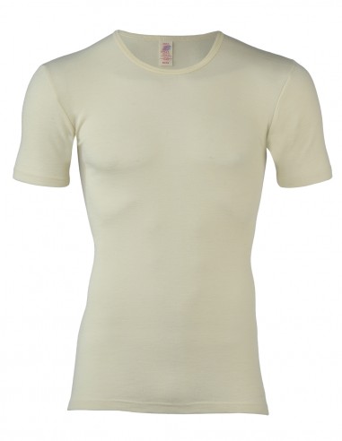 Verpersoonlijking verzoek Madison Heren T-Shirt Wit Merino Wol Engel Natur Maat Engel Unisex 46/48 - Medium