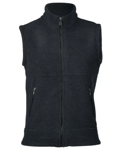 Heren Vest Merino Wol Fleece Engel Natur