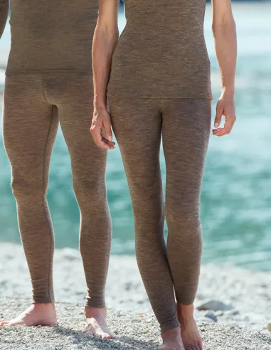 Dames Legging Zijde Wol Engel Natur