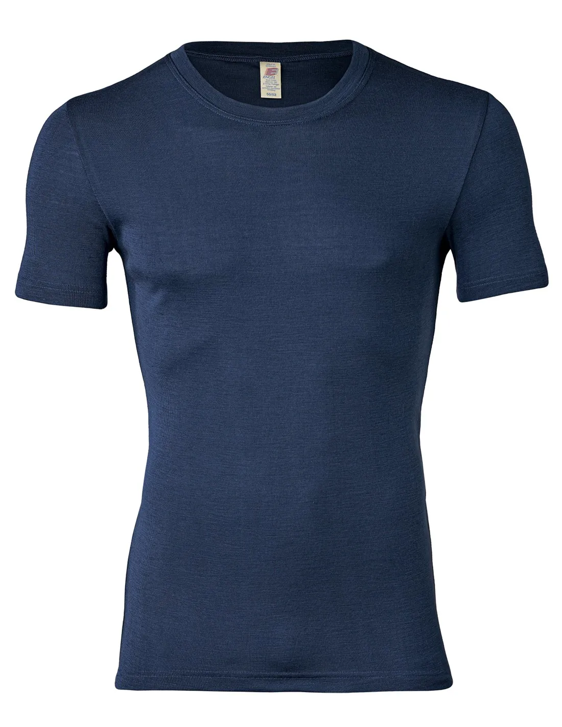 Heren T-Shirt Zijde Wol Engel Natur Kleur Navy blauw Maat 50/52 - Large